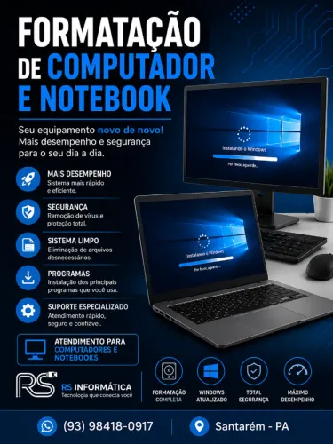 serviço de manutenção de notebook