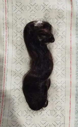 Cabelo humano natural castanho escuro