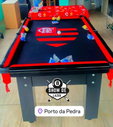 Sinuca Personalizada Flamengo Escudo 