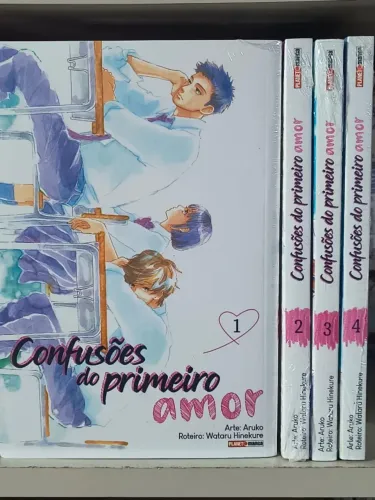 Mangás Confusões do Primeiro Amor (YAOI) Vols. 1 ao 4 Lacrados-novos Editora Panini, BL