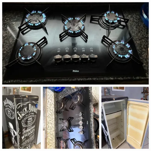 Fogão cooktop e Geladeira por 550,00 Tudo Funcionando