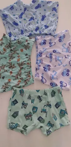 Uma dúzia de cuecas box infantil 100% algodão R$ 40,00