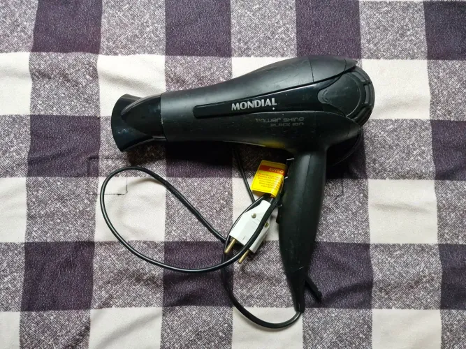 Secador de Cabelo Mondial Power Shine Black Ion 