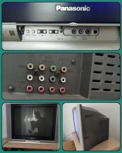 Tv tubo Panasonic 29" funcionando perfeitamente. Com controle remoto.