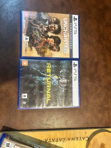 Kit 2 Jogos PS5 Mídia Física - Uncharted Legado dos Ladrões + Returnal