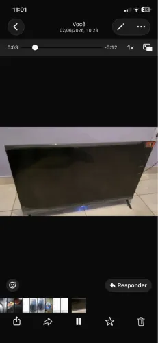 vendo smart tv tcl 32plg semi nova com 1ano e meio uso 
