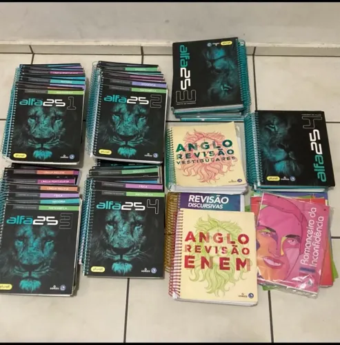 Apostilas Anglo - Alfa 25 | Material Completo + Revisão Vestibulares e ENEM e Obras obrig.