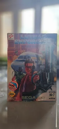 Lethal Enforcers - Sega CD + Pistola Justifier - Completo na Caixa<br>