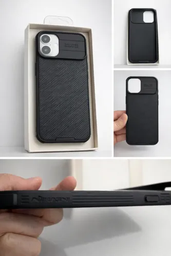 Capa Nillkin iPhone 16 Plus Preta Premium Anti Impacto