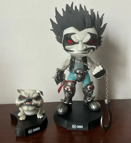 Lobo e Dawg - Minico - Iron Studios Dc Comics - Sem caixa