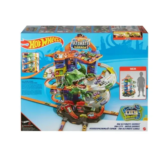 Ultimate garagem hot Wheels ataque do dinossauro