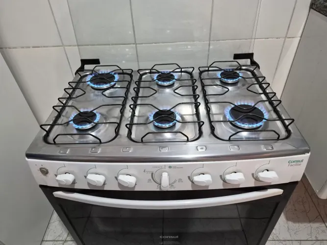 Fogão Consul 6 Bocas Branco - Acendimento Automático Muito Conservado!
