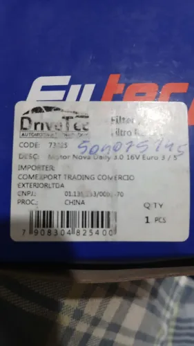 Filtro respiro do motor iveco nova daily 3.0 16v Euro3/5