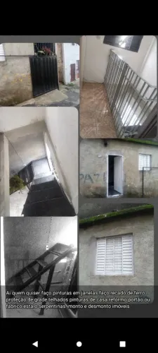 Mecho com pinturas em.portao industrial e portas janelas e porta de loja faço ceviso