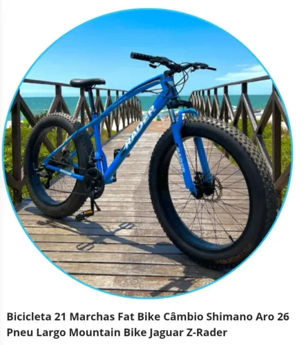 Fat bike aro 26 com nota
