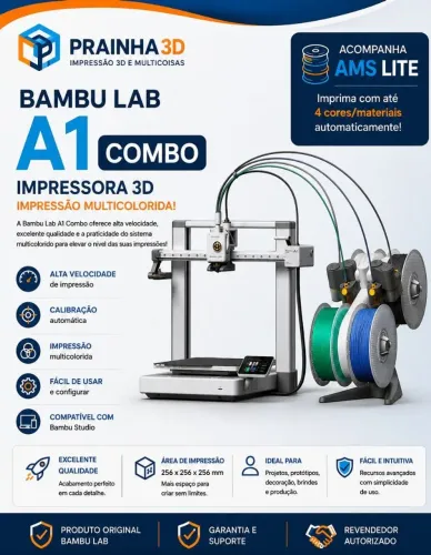 Impressora 3D Bambu Lab A1 Combo 