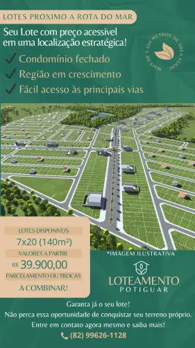 Lote 07x20 Prox a Rota do mar