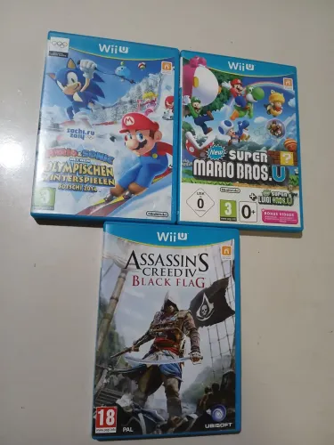 3 jogos do Nintendo Wii.U