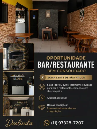 Passo Ponto - Bar & Restaurante, Itaquera SP, 40 m²