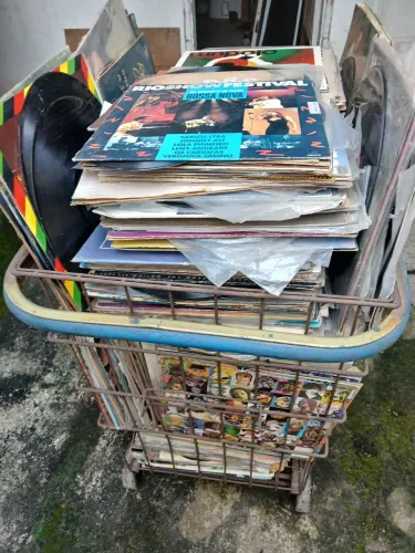 Discos de vinil antigos