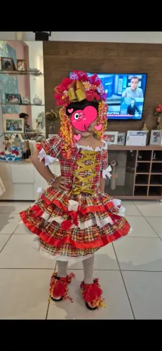Vestido miss 5 anos completo com tiara e meia!