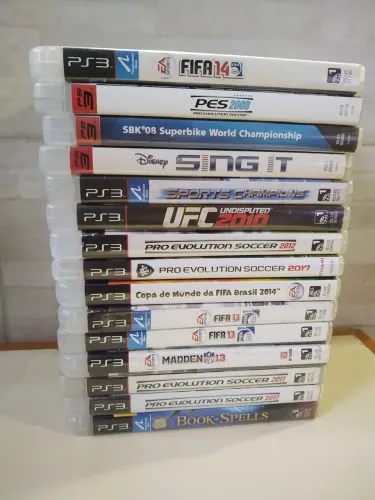 Lote jogos PS3 esportes