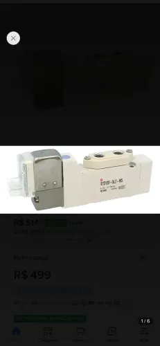 Sy3120-5lz-m5 | Smc | Valvula Solenoide Pneumatica 5/2 Vias