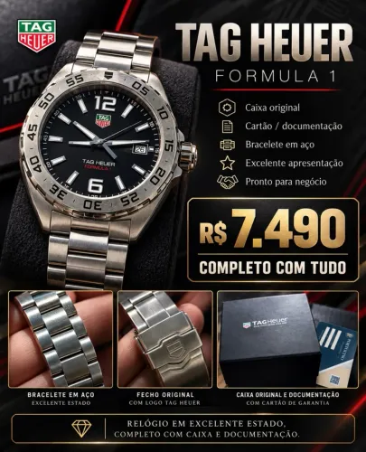 TAG Heuer Formula 1 original, em excelente estado de conservação.l