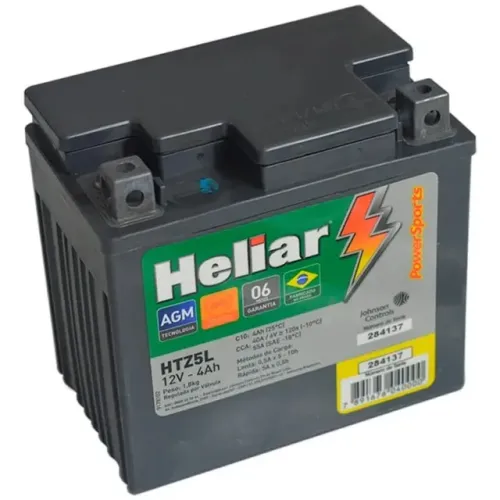 Bateria Heliar 5 ah amperes bros factor fazer titan