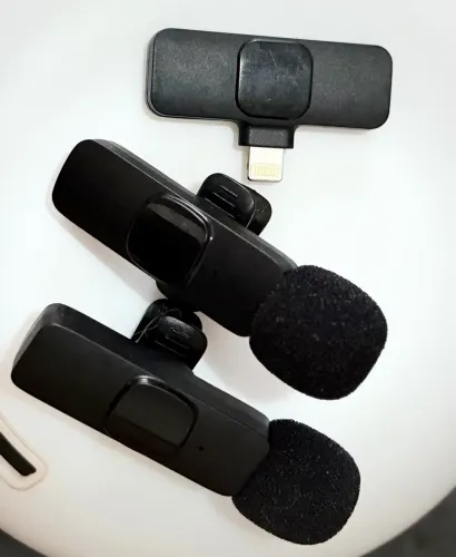 Microfone Lapela Wireless Lightning