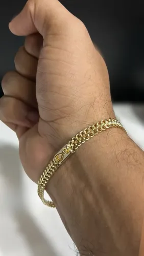 Pulseiras Banhada a Ouro 18k - 1 ano de garantia - RETIRE NO SHOPPING DA CIDADE