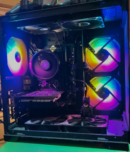 PC GAMER COMPLETO RYZEN 5 5500 + B450M + MEMÓRIA RAM 16GB + PLACA DE VÍDEO RX 550 4GB