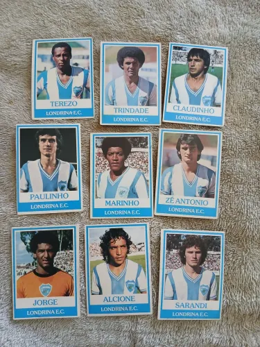 Lote de cards Ping pong futebol Londrina