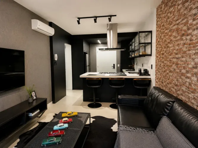 Apartamento 1 dormitório finamente mobiliado