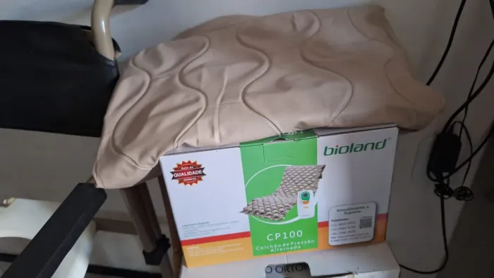 Colchão inflável e masseageador para acamados