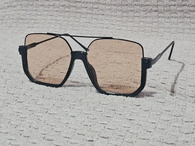 Óculos De Sol Estilo Vintage Metal Grande Moda Influencer