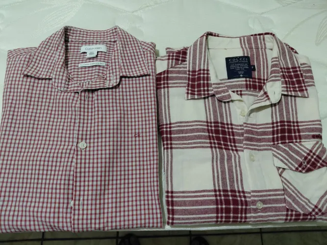 Vendo 02 Camisas masculina manga/ Longa 