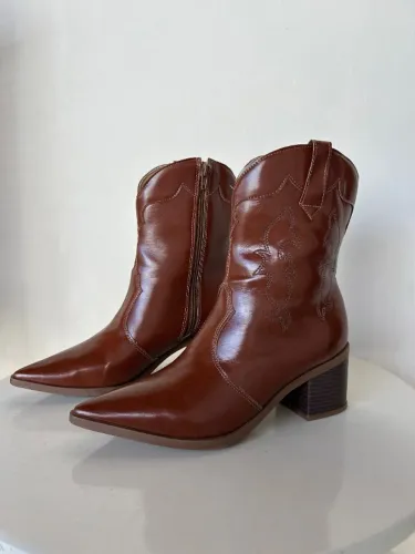Bota Texana Marrom