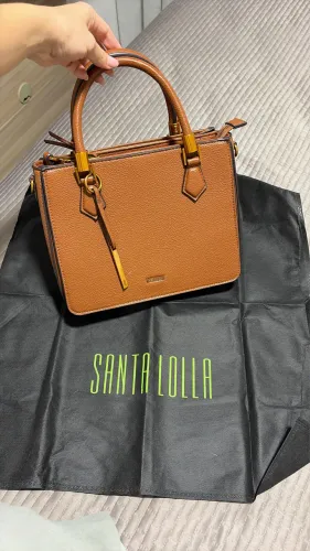 Bolsa Tote M Santa Lolla Marrom / Caramelo (perfeito estado)