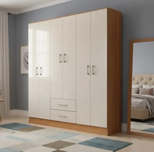 Guarda Roupa Solano Seis Portas Cinamomo