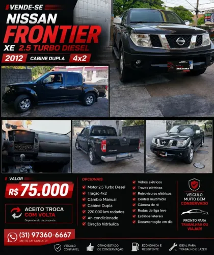 Nissan Frontier Se/se Strik CD 4X2 2.5 TB Dies. 2012