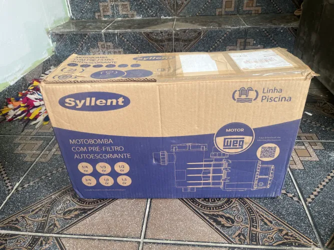 Bomba de piscina pré filtro autoescovante (220) syllent Brasil