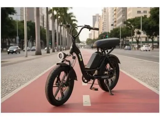 Bicicleta Elétrica Aro 20" Lev Model C 1000W com seguro 1 ano