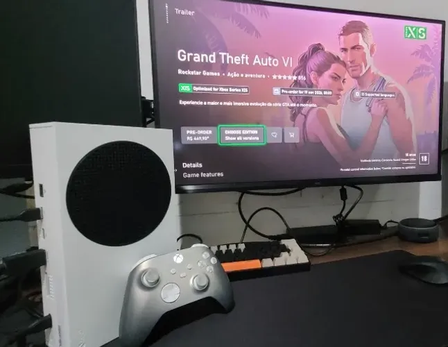 XBOX Series S + Controle Lunar ( LER ANUNCIO)