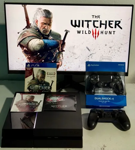 Ps4 completo | 500gb | + 3 jogos