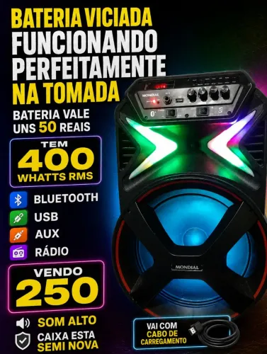Caixa de som 12 polegadas (leia)