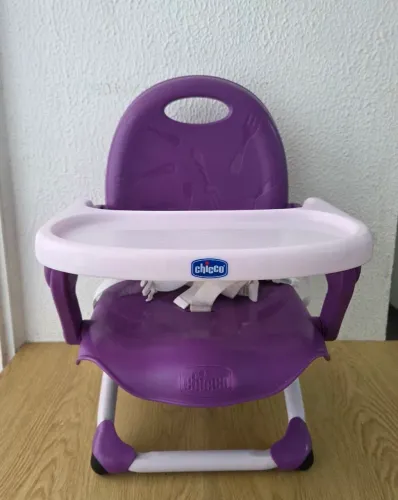 cadeira de alimentação chicco pocket snack roxa
