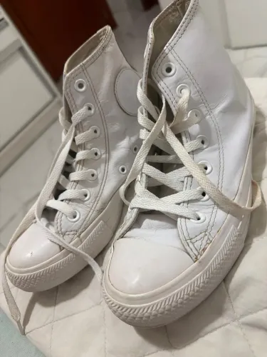 Tênis all star branco (couro)