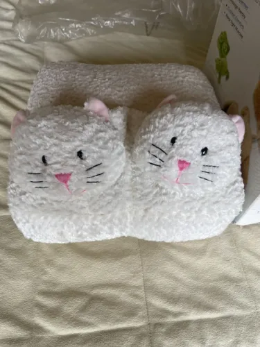Compartilhado Massageador de pés Health Touch vibração relaxante ultra macia,Cats Novo.