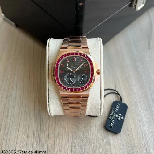 Relógio patek philip nautilus ruby 